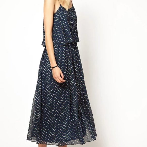 girl. By Band of Outsiders Tulip Print Silk Dress - Picture 10 of 10